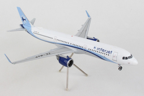 Avión A Escala Interjet Airbus A321 Neo Gemini Jets 1/200