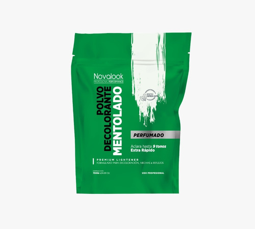 Polvo Decolorante Verde Mentolado Novalook X 700gr