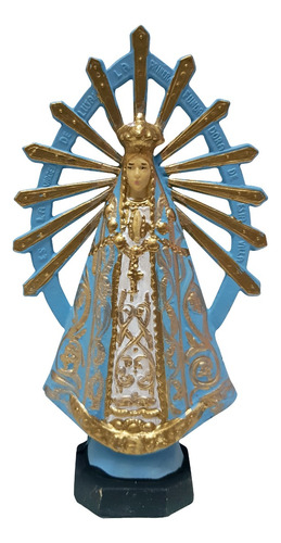 Imagen Virgen De Luján 15 Cm Pvc Estatuilla Irrompible