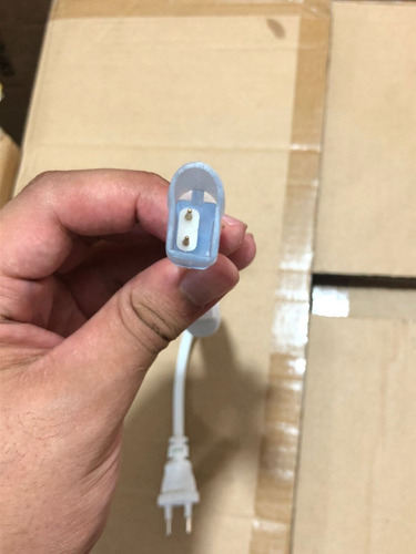 Kit 5 Cabo Alimentação Rabicho P Mangueira Led Neon 110/220v Luz Unica 127/220v