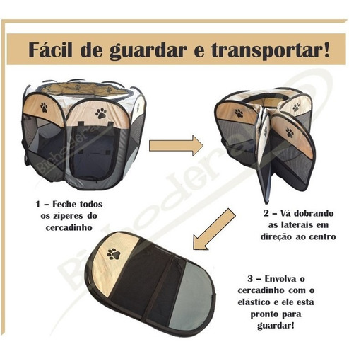 Imagem 3 de 9 de Cercado Fechado Nylon G - Cachorro/gato Pós Cirúrgico Viagem