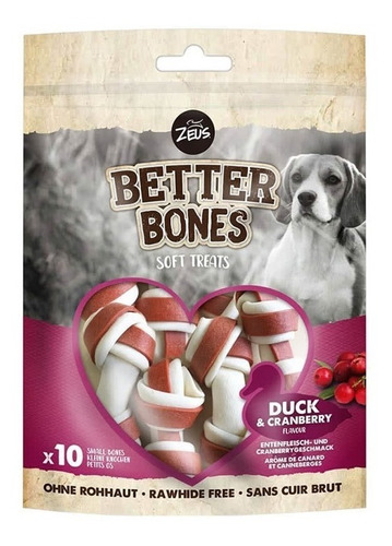 Zeus Better Bones Huesitos Para Perro Pato Arándano 219gr Np