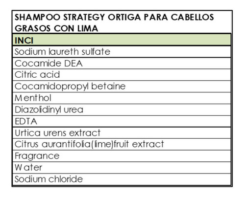 Strategy Shampoo Cabellos Grasos