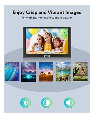 Monitores De Video Eyoyo Monitor De 5 Pulgadas, Pantalla Lcd