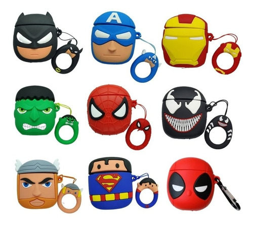 Estuche Protector Funda Super Heroes Para AirPods