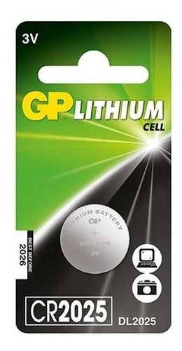 Batería De Celda De Litio Gp - Cr2025 - Pila 3v