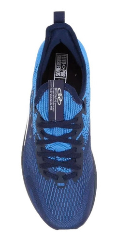 Imagen 3 de 6 de Zapatillas Olympikus Running Hombre G-brv Azul-bco Cli
