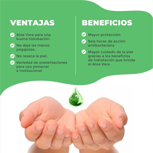 Alcohol En Gel Nano Asepsis Iones De Plata Aloe Vera 500cc