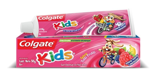Pasta Dental Tutti Frutti Con Fluor Activo Kids Colgate 50g