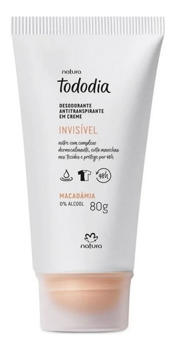 Natura Desodorante Antitranspirante Em Creme Macadamia 80g 