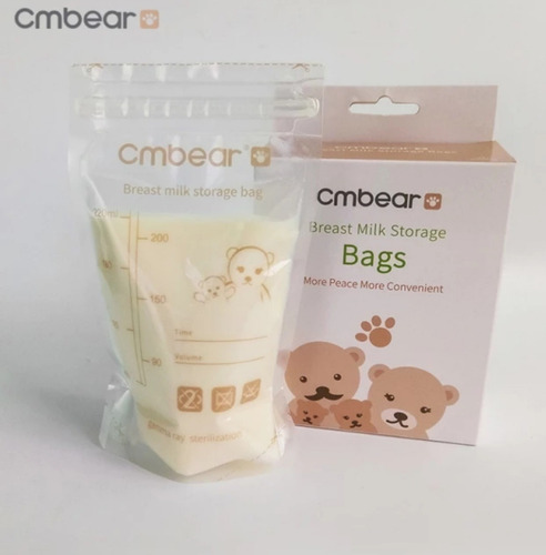 Imagen 2 de 5 de Bolsas Almacenar Leche Materna Libre Bpa Doble Cremallera