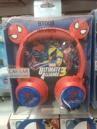 Audífono Bluetooth De Spiderman Hombre Araña Iza Niños