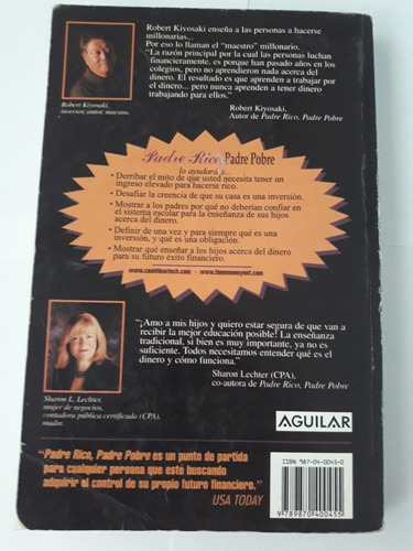 Padre Rico Padre Pobre Libro Robert Kiyosaki
