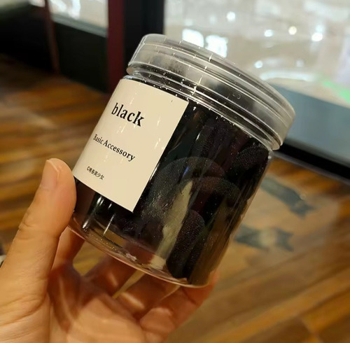 Ligas Elásticas Medianas Para El Cabello 150 Pcs Negro Y Verde