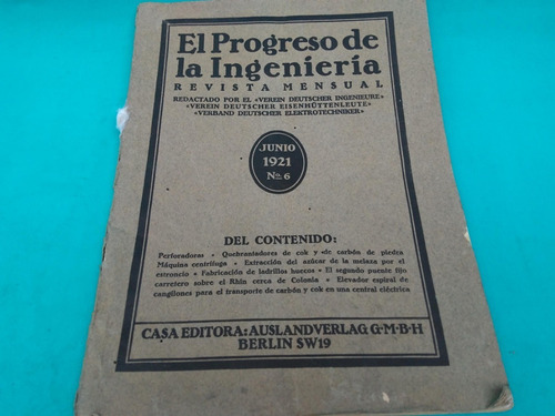 Mercurio Peruano: Revista Prog Ingenieria 1921 N6 L18 Ig8rn