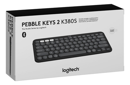 Teclado Logitech Pebble Keys 2 K380s Bluetooth Sp Graphite