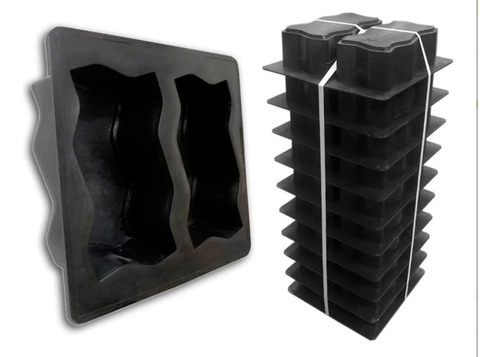 Moldes De Adoquín Intertrabado Uni X 10 Unidades