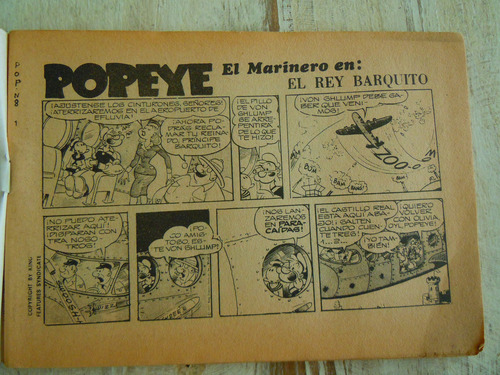 Revista Aventuras De Popeye Nro 8 (Usado)
