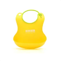 Comprar Babero Impermeable De Silicona Con Bolsillo Baby Innovation Color Amarillo Babero Silicona