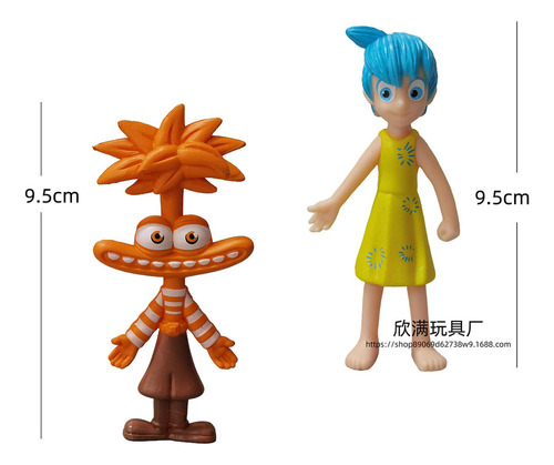 Fe 6 Piezas De Inside Out 2 (con Base), Modelo De Muñeca,