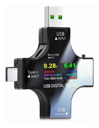 Voltimetro Amperimetro Digital Usb 3 1 Y Tipo C Con Bluetoo