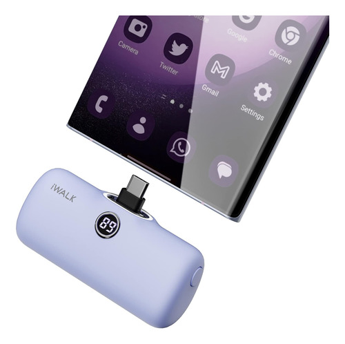 Cargador Portatil Iwalk 4800 Mah/purpura