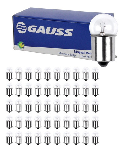 Kit Com 50 Lâmpadas 67 12v 5 Watts Gauss Gl0067