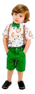 Conjunto Infantil Safari Menino Festa Kit Completo