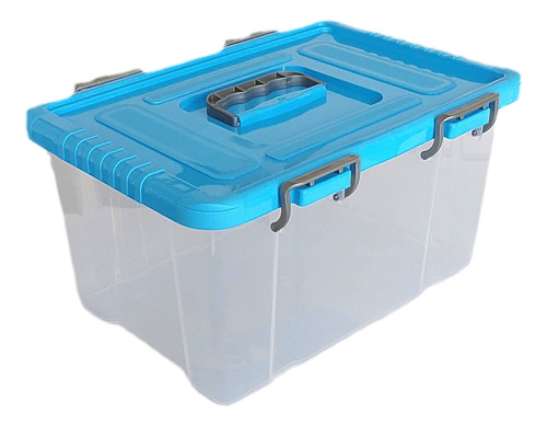 Caja Organizadora Transparente 10l De Plástico Paquete De 2