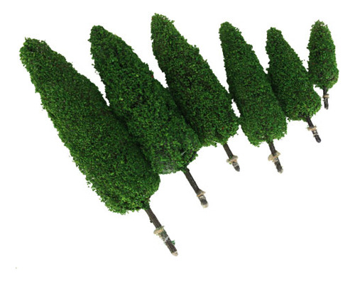 6 Modelo Cypress Trees Train Railway Garden And : 60-1: 250