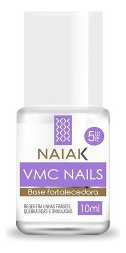 Nails Base Fortalecedora De Unhas Naiak 10ml