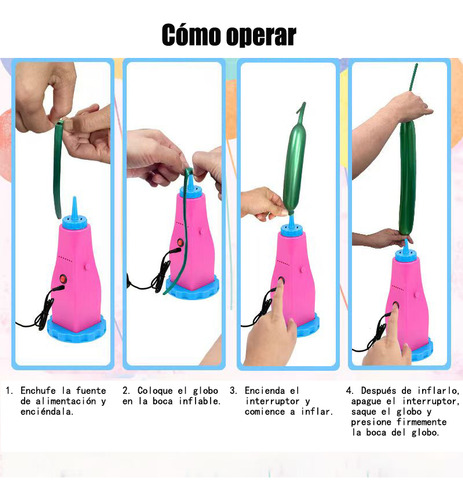 Compatible Con Todo Tipo De Bombas Eléctricas Para Globos