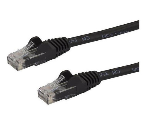 Cable De Conexión  cat6 Utp  libre De Enganches Negro