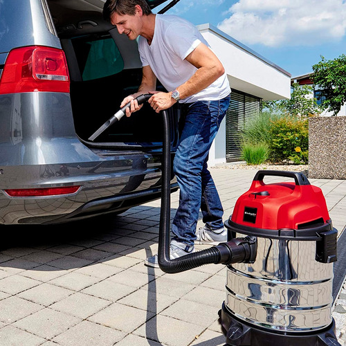 Imagen 6 de 10 de Aspiradora Industrial Inox Einhell 20 Lts Ideal Auto Hogar