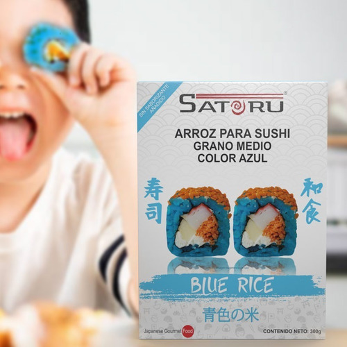 Imagen 7 de 10 de Arroz Japonés Azul Para Sushi Sin Sabor Añadido 300g