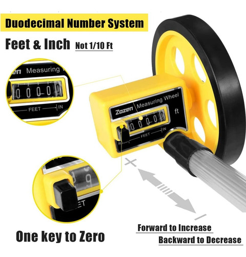 Odometro Rueda De Medición Plegable De 4 Pulgadas