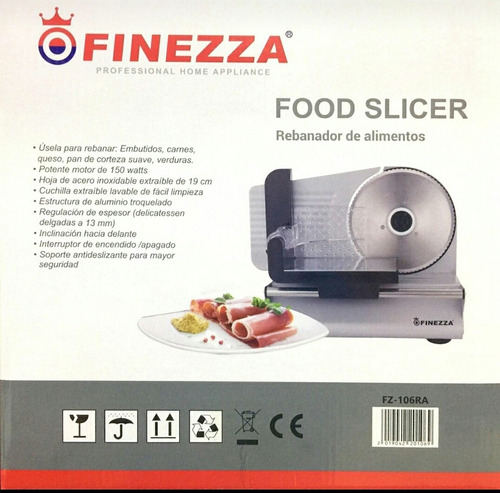 Cortador De Embutidos Y Carnes Marca: Finezza