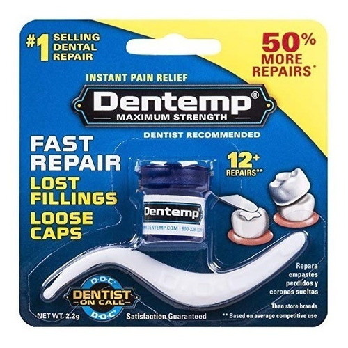 Cemento Dental Dentemp Maximum Strength, 0. 07 Onza