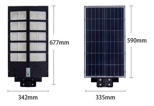 Lampara Led Solar 1000w Alumbrado Publico Ip65 1 Año Garanti