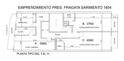 Imagen 14 de 14 de Venta Monoambiente - La Paternal - A Estrenar