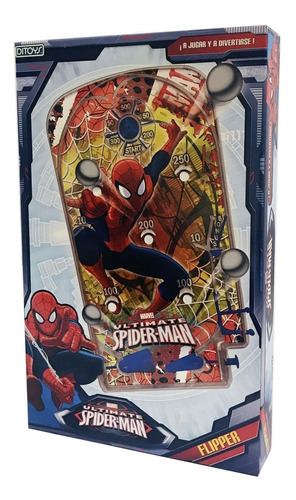 Juego De Mesa Flipper Spiderman Avengers Ditoys Full