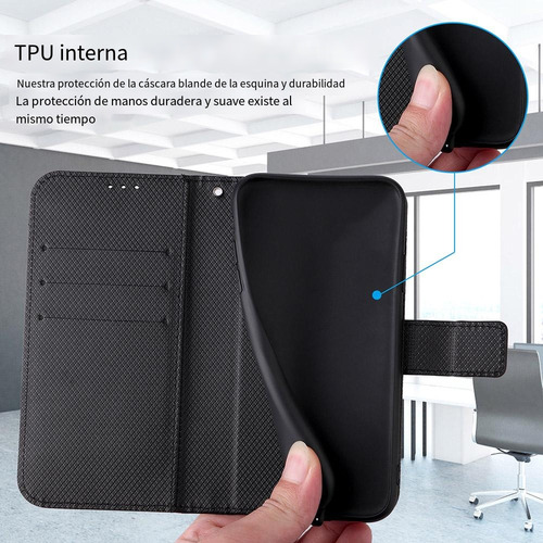 Funda Tipo Cartera De Piel Para Redmi Note 12 5g/note 12 Pro/11a 4g