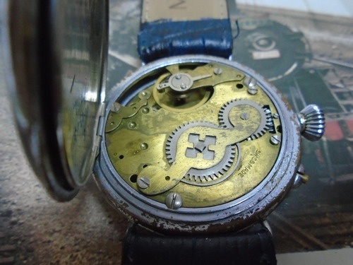 Roskopf Patent Antigo Ferroviaro Trem 1900 Porcelana Raro