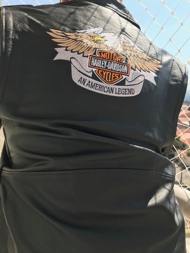 Jaqueta Casaco Couro Legítimo Harley Davidson Motociclistas 