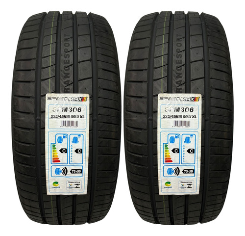 2 Pneus Ideais P/ Carros Elétricos Byd Song 235/45r19 99w Xl