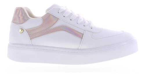 Imagen 2 de 4 de Tenis Sneakers Mujer Clásicos Blancos Erez