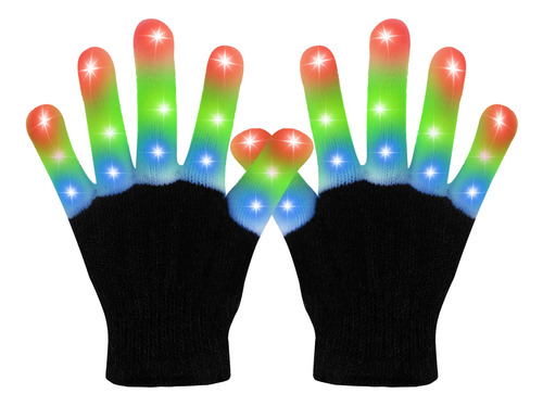 Weichuangxin - Guantes Led, Luces En Los Dedos, 6 Modos Inte