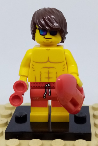 Lego Serie 12 Lifeguard 71007 100% Original Salvavidas