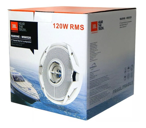 Imagem 8 de 8 de Par Falantes 8 Jbl Marine Ms8520 Náuticos Coaxiais 120w Rms