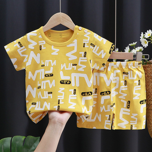 Conjunto De Ropa De Bebé Unisex Con Mangas Cortas